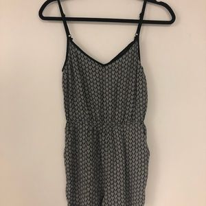 Tribal Print Open-Back Romper